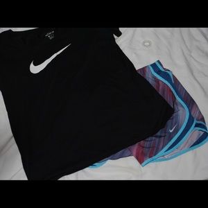 nike black basic tee